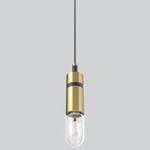 Austin Two Tone Pendant - Brass / Black