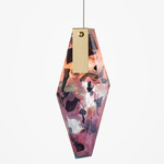 Fragments Pendant - Brushed Gold / Flamingo Mint Fragmentglass