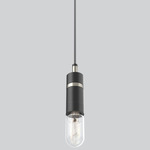 Austin Two Tone Pendant - Black / Nickel