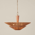 Condesa Chandelier - Antique Brass / Jute