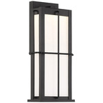 Bensa Outdoor Wall Sconce - Open Box - Sand Black / Opal White
