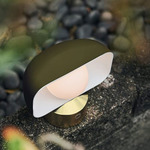 Hoodie Cordless Table Lamp - Overstock - Champagne Gold / Matte Olive Green