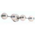 Verona Color-Select Bathroom Vanity Light - Satin Nickel / White