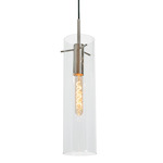 Vista Pendant - Satin Nickel / Clear