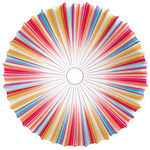 Muse Plus LED Wall / Ceiling Light - White / Multicolor