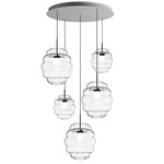 Blimp Multi Light Pendant - White / Clear