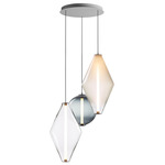 Buoy Multi Light Pendant - White / Smoke / White / Clear