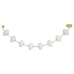 Nephele Chandelier - Vintage Polished Brass / Cloud