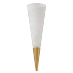 Fion Wall Sconce - Vintage Brass / Alabaster