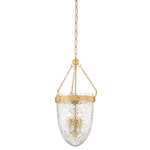Angus Pendant - Vintage Brass / Mica