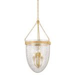 Angus Pendant - Vintage Brass / Mica