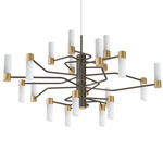 Nata Chandelier - Bruni / Satin Graphite / Opal