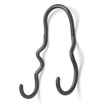 Curvature Wall Hook - Black Brass