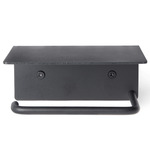 Dora Shelf Toilet Paper Holder - Black