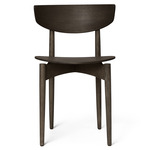 Herman Wooden Leg Dining Chair - Dark Stained Beech