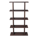 Kona Tall Bookcase - Dark Stained Oak