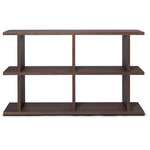 Kona Low Bookcase - Dark Stained Oak