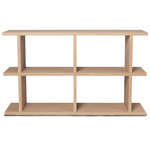 Kona Low Bookcase - Natural Oak Veneer