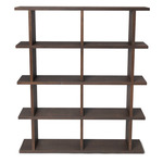 Kona Tall Bookcase - Dark Stained Oak