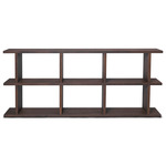 Kona Low Bookcase - Dark Stained Oak