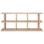 Kona Low Bookcase - Natural Oak Veneer