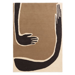 Pose Tufted Rug - Off White / Coffee