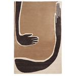 Pose Tufted Rug - Off White / Coffee