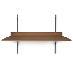 Sector Desk - Smoked Oak Veneer / Brass