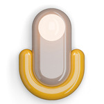 Deco Eclair Wall Sconce - Sand Grey / Yellow