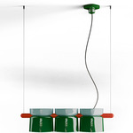 Deco Yakitori Multi-Light Pendant - Light Blue / Green / Red