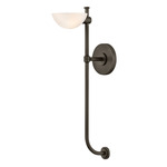 Merit Wall Sconce - Black Oxide / White
