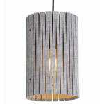 Kerflights P2 Felt Pendant - Black / Gray Felt