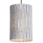 Kerflights P2 Felt Pendant - Black / Light Gray Felt