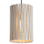 Kerflights P2 Felt Pendant - Black / Beige Felt