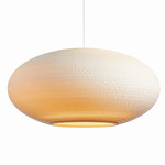 Disc Scraplights Pendant - White / White