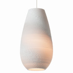 Drop Scraplights Pendant - White / White