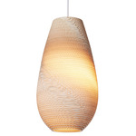 Drop Scraplights Pendant - White / Blonde