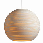 Moon Scraplights Pendant - White / White