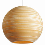 Moon Scraplights Pendant - White / Blonde