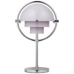 Multi-Lite Portable Table Lamp - Pale Lilac / Chrome