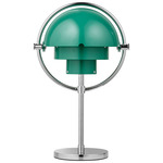 Multi-Lite Portable Table Lamp - Teal Green / Chrome