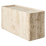 Pietra Side Table - Neutral White Travertine