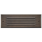 Hardy Island 12V Flush Step Light - Matte Bronze / Etched Glass