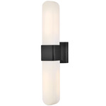 Cotes Bathroom Vanity Light - Black Oxide / Etched Opal
