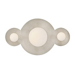Rhea Bathroom Vanity / Ceiling Light - Polished Nickel / Etched Opal