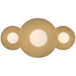 Rhea Bathroom Vanity / Ceiling Light - Heritage Brass / Etched Opal