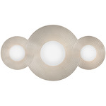 Rhea Bathroom Vanity / Ceiling Light - Polished Nickel / Etched Opal