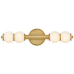 Trigo Wall Sconce - Lacquered Brass / Etched Opal