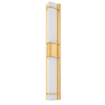 Tottenville Bathroom Vanity Light - Aged Brass / Cloud