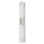 Tottenville Bathroom Vanity Light - Polished Nickel / Cloud